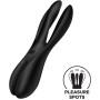 Кліторальний вібратор Satisfyer Threesome 2 Black, 3 гнучкі пальчики, 3 мотори