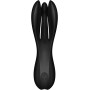 Кліторальний вібратор Satisfyer Threesome 2 Black, 3 гнучкі пальчики, 3 мотори