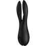 Кліторальний вібратор Satisfyer Threesome 2 Black, 3 гнучкі пальчики, 3 мотори