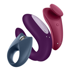 Набір Satisfyer Partner Box 3 (вібратори Double Joy та Sexy Secret + віброкільце Royal One)