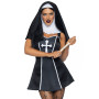 (SALE) Костюм черниці Leg Avenue Naughty Nun M, сукня, головний убір