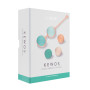 Вагінальні кульки Liebe Kewos — Peach/Mint, 5 кульок у комплекті, 15, 25, 35, 45 та 55 г