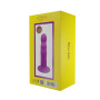 Дилдо з присоскою Adrien Lastic Hitsens 3 Purple, відмінно для страпона, діам. 4,1см, довжина 18,2см