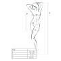 Напівпрозора мінісукня Passion BS101 One Size, white, рукава-мітенки