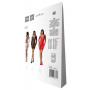 Напівпрозора мінісукня Passion BS101 One Size, white, рукава-мітенки