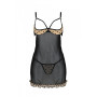 Еротичний пеньюар Passion MARINA CHEMISE, S/M, beige