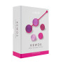 Вагінальні кульки Liebe Kewos — Cerise/Candy Violet, 5 кульок у комплекті, 15, 25, 35, 45 та 55 г