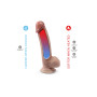 Фалоімітатор SilexD Johnny Premium Real Skin Flesh (7in MODEL 1), ультрареалістик, діаметр 3,8 см
