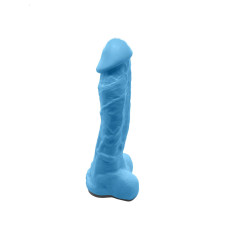 Мило у формі пеніса Чистий Кайф Blue size XL, крафтове мило-член, натуральне