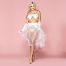 Еротична весільна сукня «Невинна Мілана» One Size White
