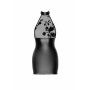 Сукня Noir Handmade F311 Eros, S, black, міні, спідниця під латекс, верх — сітка, відкрита спина