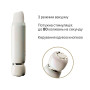 Вакуумний кліторальний стимулятор Zalo Lia Floral White, 3 насадки, 3 режими, різна інтенсивність