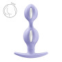 Анальні кульки Fun Factory B BALLS DUO Purple, ефект вібрації, діаметр 3,2 та 3,6 см