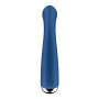 Вібратор з ротацією Satisfyer Spinning G-Spot 1 Blue, плоский майданчик для стимуляції точки G