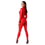 Комбінезон Noir Handmade F353 Red powerwetlook overall - L