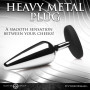 Анальна пробка Master Series Butt Slut Metal & Silicone Butt Plug - Silver