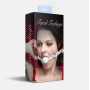 Кляп силіконовий Feral Feelings Silicon Ball Gag White/White, білий ремінець, біла кулька