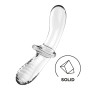 Дилдо Satisfyer Double Crystal (Transparent) (повреждена упаковка!!!)