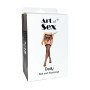 Комплект пояс та панчохи Art of Sex - Deily, колір чорний, розмір M