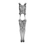 Бодістокінг Obsessive Bodystocking F237 XL/XXL, рослинне плетіння, імітація панчіх