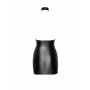 Сукня Noir Handmade F311 Eros, XXL, black, міні, спідниця під латекс, верх — сітка, відкрита спина