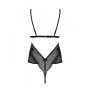 Боді Passion AMBERLY BODY black, L/XL, відкрита спина, низ стрінги