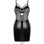 Сорочка Obsessive Dominna chemise & thong S/M