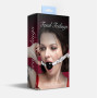 Кляп силіконовий Feral Feelings Silicon Ball Gag White/Black, білий ремінець, чорна кулька