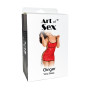 Сексуальна лакована сукня на шнурівці Art of Sex - Ginger чорна L-2XL