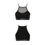 Спортивний топ з прозорою вставкою Passion PS006 TOP XL, black