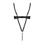 Боді з екошкіри Passion CELINE BODY 4XL/5XL black, з доступом, відкритий