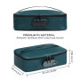 Кейс для іграшок Dorcel DISCREET BOX LUXURY GREEN, кодовий замок, 27×16×7,62 см