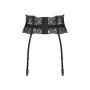 Пояс для панчіх Obsessive Nutris garter belt, XS/S, мереживний, з довгими пажами