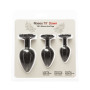 Набір силіконових анальних пробок BMS Roses Til’ Dawn Silicone Anal Plug Kit Starter Kit Black