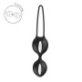 Вагінальні кульки Fun Factory SMARTBALLS DUO Black, 2 шт, діаметр 3,2 та 3,6 см