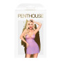 Мінісукня з мереживним ліфом та стрінгами Penthouse - Bedtime Story Purple S/M