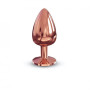 Металева анальна пробка із прикрасою у вигляді кристалу Dorcel - Diamond Plug L