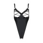 Боді з екошкіри Passion CELINE BODY 6XL/7XL black, з доступом, відкритий