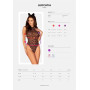 Еротичний костюм леопарда Obsessive Leocatia teddy L/XL, боді, обруч з вушками