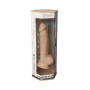 Фалоімітатор з вібрацією SilexD Vetus Vibro Flesh (MODEL 1 size 8in) + LRS, двошаровий, діам. 4,2 см