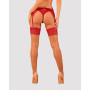 Панчохи під пояс із широким мереживом Obsessive Lacelove stockings XS/S