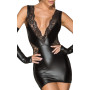 Сукня з мокрим ефектом Noir Handmade F212 Powerwetlook and lace minidress, S