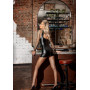 Сукня з мокрим ефектом Noir Handmade F291 Powerwetlook dress with double lace-up front, XXL