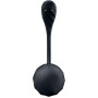 Смарт-віброяйце Satisfyer Ribbed Petal Connect App Black, керування зі смартфона, пульт ДК