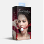 Кляп силіконовий Feral Feelings Silicon Ball Gag Red/White, червоний ремінець, біла кулька