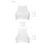 Спортивний топ з прозорою вставкою Passion PS006 TOP M, white