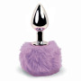 Анальна пробка FeelzToys - Bunny Tails Butt Plug Purple