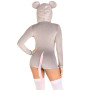Комбінезон-костюм миші Leg Avenue Comfy Mouse L, з капюшоном