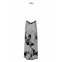 Сукня Noir Handmade F312 Divinity, M, black, прозора, до підлоги, відкрита спина, розріз збоку