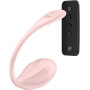 Смарт-віброяйце Satisfyer Ribbed Petal Connect App Rose, керування зі смартфона, пульт ДК